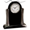 [T307] 8.25" Black/Silver Piano Finish Clock Thumbnail