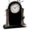 [T307] 8.25" Black/Silver Piano Finish Clock Thumbnail