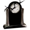 [T307] 8.25" Black/Silver Piano Finish Clock Thumbnail