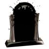 [T307] 8.25" Black/Silver Piano Finish Clock Thumbnail