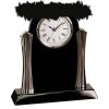 [T307] 8.25" Black/Silver Piano Finish Clock Thumbnail