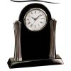 [T307] 8.25" Black/Silver Piano Finish Clock Thumbnail