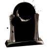 [T307] 8.25" Black/Silver Piano Finish Clock Thumbnail