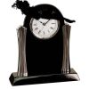 [T307] 8.25" Black/Silver Piano Finish Clock Thumbnail