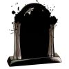 [T307] 8.25" Black/Silver Piano Finish Clock Thumbnail