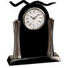 [T307] 8.25" Black/Silver Piano Finish Clock Thumbnail