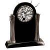 [T307] 8.25" Black/Silver Piano Finish Clock Thumbnail