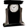 [T307] 8.25" Black/Silver Piano Finish Clock Thumbnail