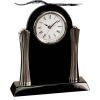 [T307] 8.25" Black/Silver Piano Finish Clock Thumbnail