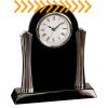 [T307] 8.25" Black/Silver Piano Finish Clock Thumbnail