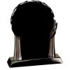 [T307] 8.25" Black/Silver Piano Finish Clock Thumbnail