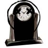 [T307] 8.25" Black/Silver Piano Finish Clock Thumbnail