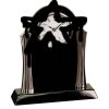 [T307] 8.25" Black/Silver Piano Finish Clock Thumbnail