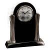 [T307] 8.25" Black/Silver Piano Finish Clock Thumbnail