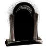 [T307] 8.25" Black/Silver Piano Finish Clock Thumbnail