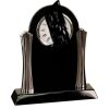 [T307] 8.25" Black/Silver Piano Finish Clock Thumbnail