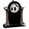 [T307] 8.25" Black/Silver Piano Finish Clock Thumbnail