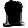 [T307] 8.25" Black/Silver Piano Finish Clock Thumbnail
