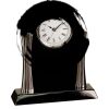 [T307] 8.25" Black/Silver Piano Finish Clock Thumbnail