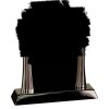 [T307] 8.25" Black/Silver Piano Finish Clock Thumbnail