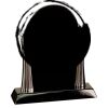 [T307] 8.25" Black/Silver Piano Finish Clock Thumbnail