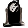 [T307] 8.25" Black/Silver Piano Finish Clock Thumbnail