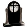 [T307] 8.25" Black/Silver Piano Finish Clock Thumbnail